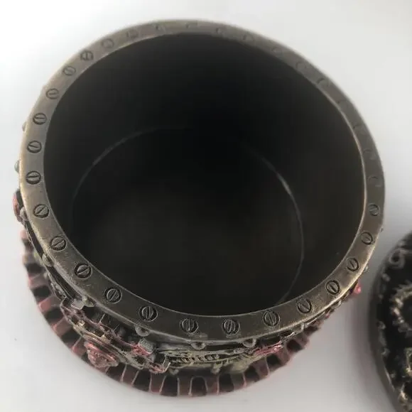 Decorative Bronze Finish Steampunk Octopus Trinket Box Kraken Norse Sea Monster - Picture 4 of 9